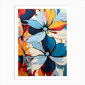 Abstract Flower Painting 30 Art Print