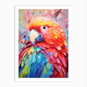 Bright Parrot Illustration 1 Art Print
