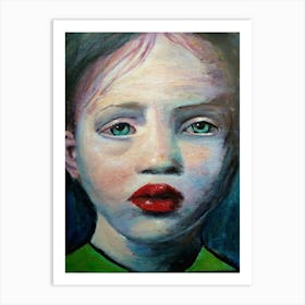 Portrait Of A Girl Art Print