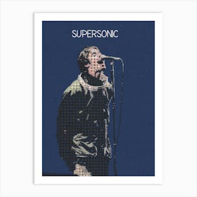 Supersonic Liam Gallagher Oasis Art Print