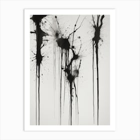 Ink Splatters Art Print