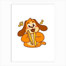 Prints, posters, nursery and kids rooms. Fun dog, music, sports, skateboard, add fun and decorate the place.13 Art Print