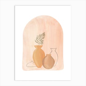 Vases And Plants Art Print