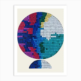 Mosaic World Art Print