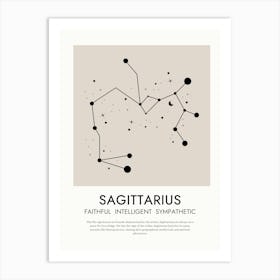 Sagittarius Zodiac Print Art Print