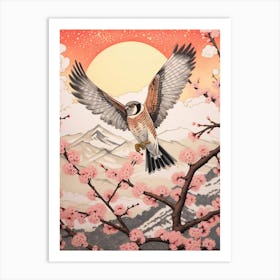 Bird Illustration American Kestrel 1 Art Print