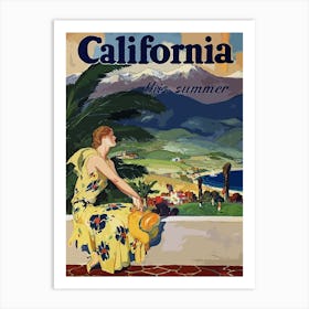 California This Summer Art Print