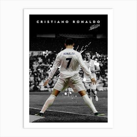 Cristiano Ronaldo Siu Art Print