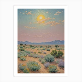 Desert Sun Art Print