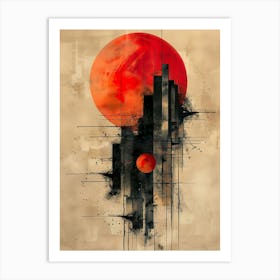 Abstract Cityscape Art Print