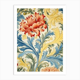 Floral Wallpaper 56 Art Print