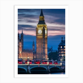 Big Ben At Dusk Art Print