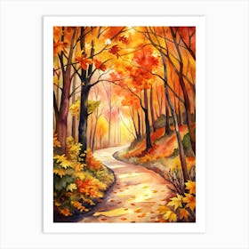 Autumn Path Art Print