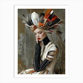 Neo-Deco Fantasy Elegance # 2 Art Print