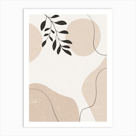 Abstract Tropical Leaves 15 Art Print