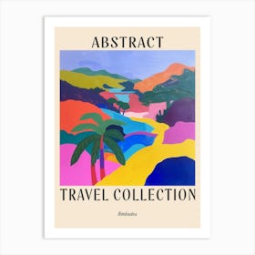 Abstract Travel Collection Poster Barbados 1 Art Print