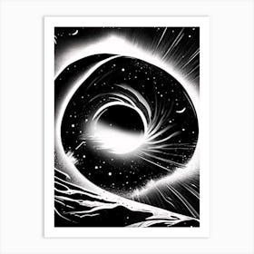 Star Formation Noir Comic Space Art Print