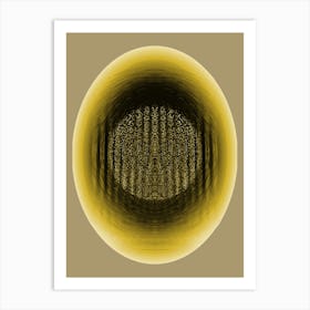 Dark Cosmic Egg Yellow 2 Art Print