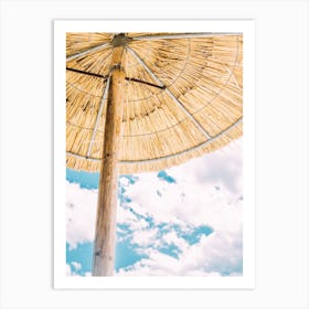 Blue Sky Parasol Art Print
