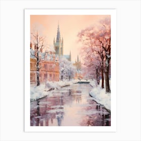 Dreamy Winter Painting Cambridge United Kingdom 1 Art Print