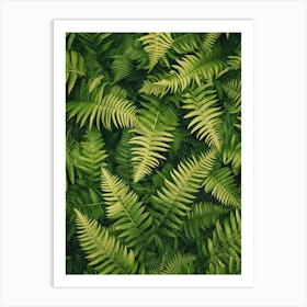 Pattern Poster Ruffled Fern 2 Art Print