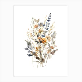 Watercolor Flowers 30 Art Print