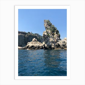 Rock Formation In The Sea Art Print