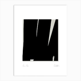 Abstract Black Lines 02 Art Print