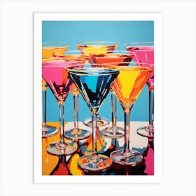 Pop Art Vivid Martini 1 Art Print