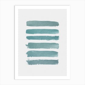 Ombre Turquoise Art Print