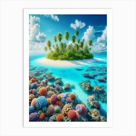 Coral Reef Stock Videos & Royalty-Free Footage Art Print