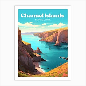 Channel Islands National Park California Hiking Travel Art Art Print