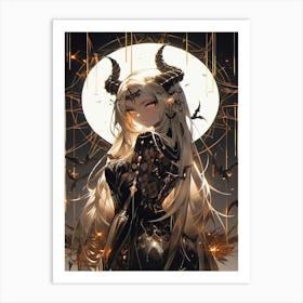 Demon Girl 1 Art Print