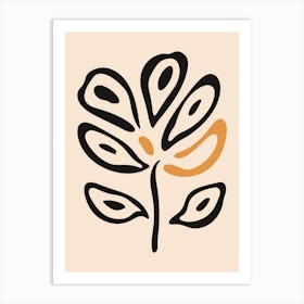 Flower And Leaves 1 Art Print