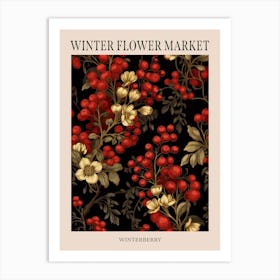 Winterberry 1 Winter Flower Market Poster Art Print