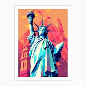 Liberty In New York City, Pop art 1 Art Print