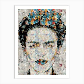 Frida Kahlo Abstract Art Art Print