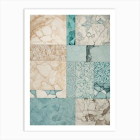 Marble In Blue Art Print