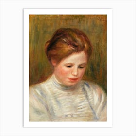 Head(1904), Pierre Auguste Renoir Art Print