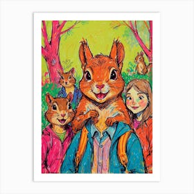 Chipmunks 1 Art Print