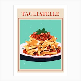 Tagliatelle Alla Bolognese Italian Pasta Poster Art Print