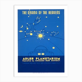 The Drama Of The Heavens Adler Planetarium Chicago Art Print