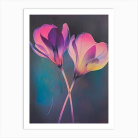 Iridescent Flower Cyclamen 1 Art Print