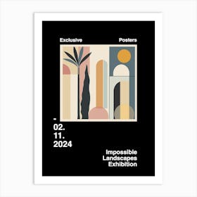 Impossible Landscapes Exhibition Archive Poster 01 Art Print