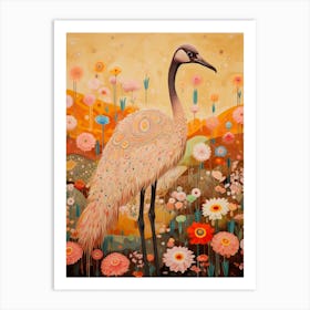 Ostrich 4 Detailed Bird Painting Art Print