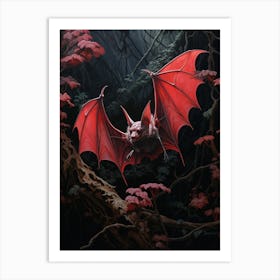 Lesser Bulldog Bat Painting 8 Art Print