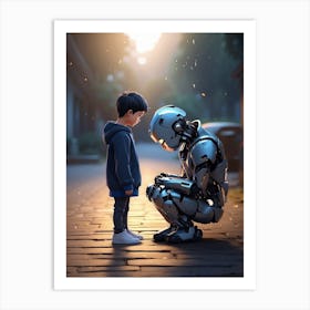 break up with Ai Art Print