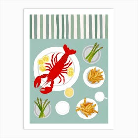 Lobster Print 1 Art Print