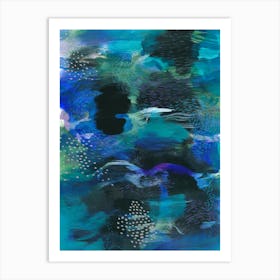 Blue Ocean Abstract Art Print