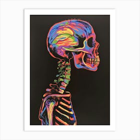 Skeleton 8 Art Print